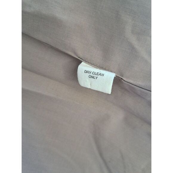 Vintage j Crew Women Small Wool Cashmere coat Double Breasted Taupe Windowpane - Picture 7 of 7